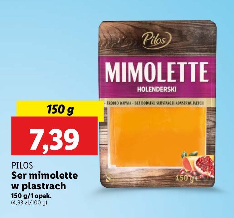 Ser mimolette Pilos promocja