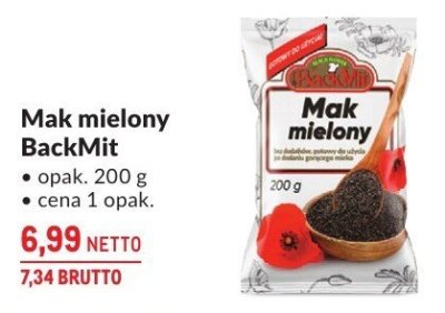 Mak mielony BackMit promocja w Makro