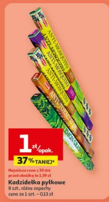 Kadzidełka pytkowe 8 szt., różne zapachy promocja w Auchan