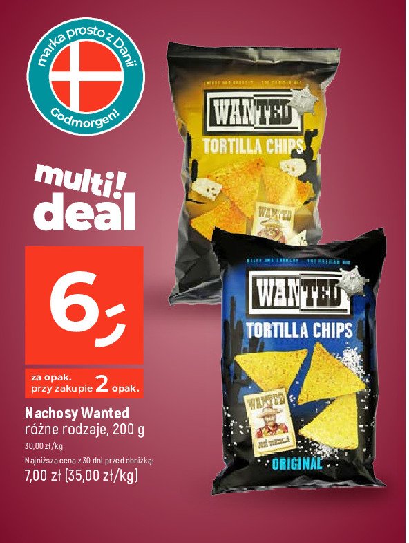 Nachosy cheese WANTED promocja