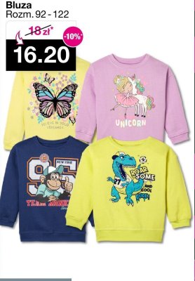 Bluza rozm. 92-122 promocja w Woolworth