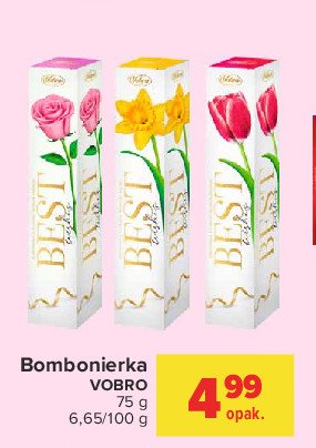 Bombonierka choco party best wishes r贸偶a Vobro promocja