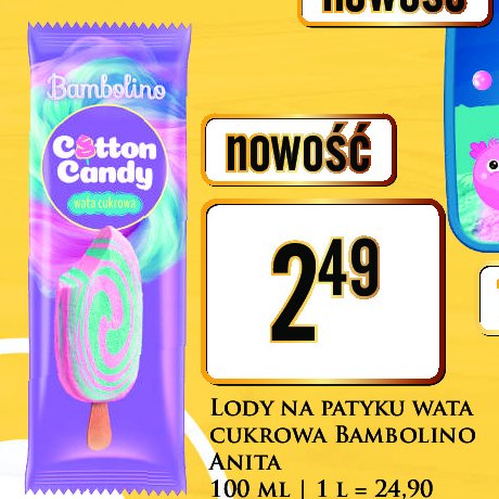 Lód cotton candy Anita promocja