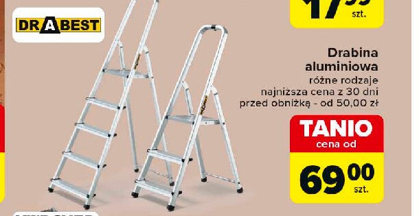 Drabina aluminiowa 5 stopniowa promocja