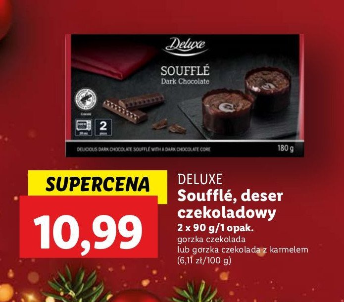 Deser souffle gorzka czekolada Deluxe promocja