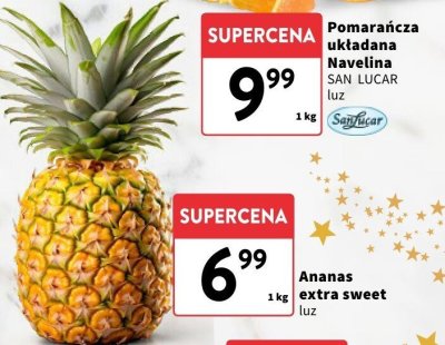 Ananas extra sweet luz promocja w Intermarche