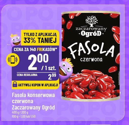 Fasola konserwowa czerwona Zaczarowany ogród promocja w POLOmarket