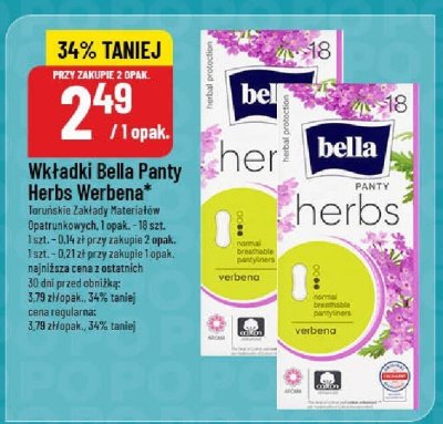 Wkładki Bella Panty Herbs Verbena promocja w POLOmarket