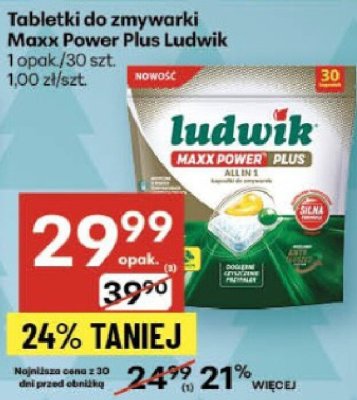 Tabletki do zmywarki Maxx Power Plus Ludwik promocja w Delikatesy Centrum