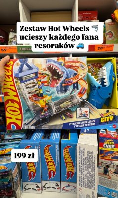 Zestaw Hot Wheels City Attacking Shark Escape promocja w Biedronka