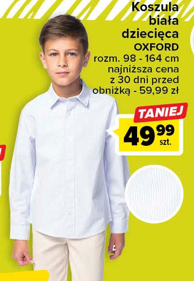 Koszula dzieci臋ca bia艂a promocja