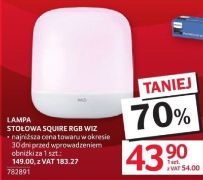 Lampa stołowa SQUIRE RGB WIZ promocja w Selgros