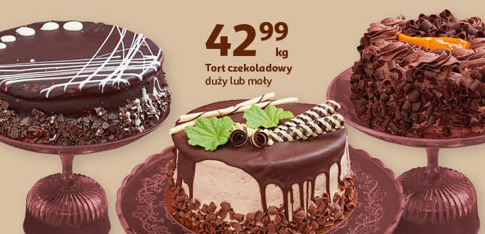 Tort czekoladowy mały promocja