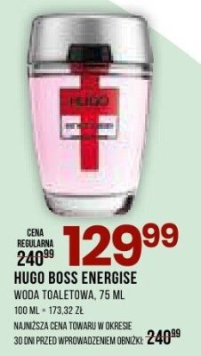 Perfumy HUGO BOSS ENERGISE woda toaletowa promocja w Drogerie Natura