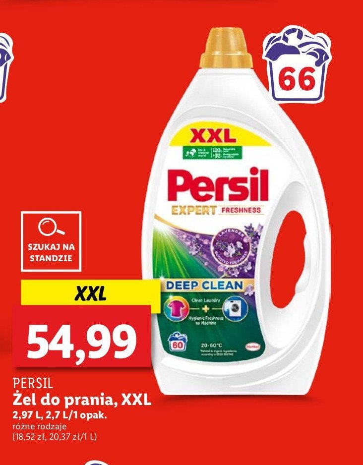 Żel do prania color lavender freshness Persil expert promocja w Lidl