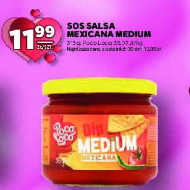 Dip salsa medium mexicana Poco loco promocja w Stokrotka