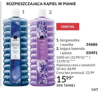 Kąpiel w pianie kojąca lawenda i piżmo promocja w AVON