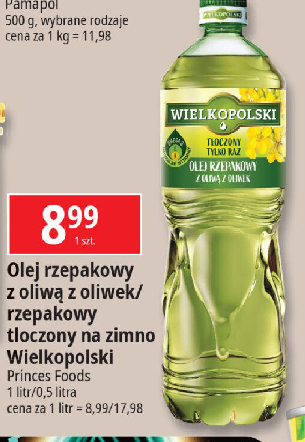 Olej rzepakowy i oliwa Wielkopolski mix promocja