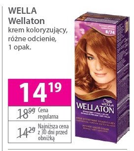Farba do włosów karmelowa czekolada 8.74 Wellaton promocja