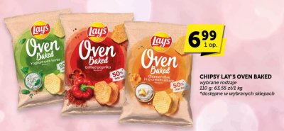 Chipsy Lay's Oven Baked wybrane rodzaje promocja w ABC