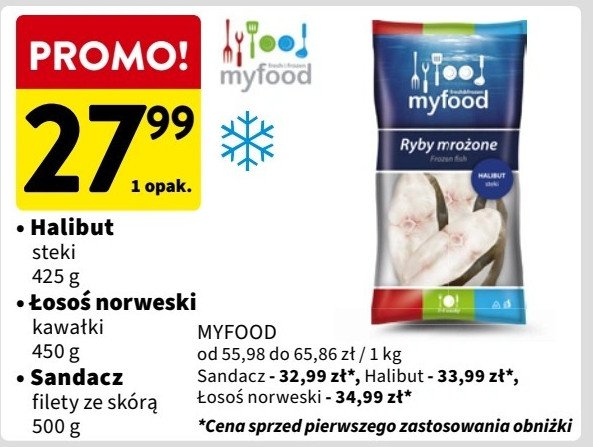 Sandacz - filet ze skórą Myfood promocja