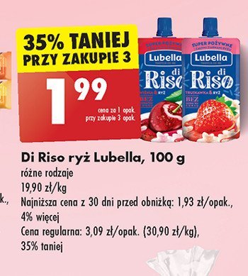 Deser truskawka & ryż Lubella di riso promocja