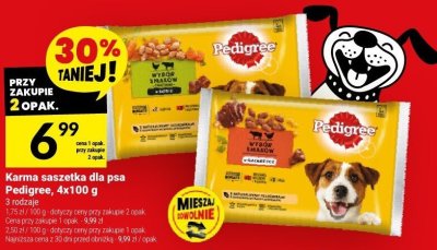 Karma saszetka dla psa Pedigree 4x100 g promocja w Twój Market