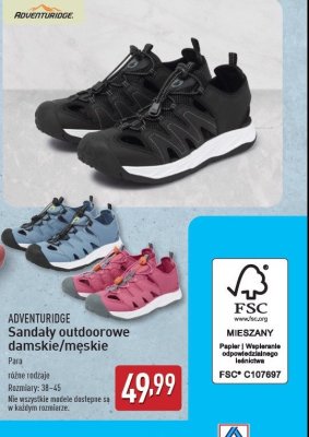 Sandały outdoorowe męskie 38-45 ADVENTURIDGE promocja