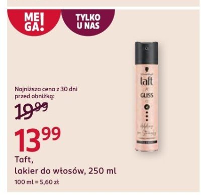 Lakier do włosów  promocja w Rossmann