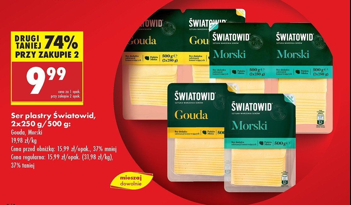 Ser morski plastry Światowid promocja w Biedronka