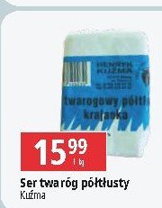Ser twaróg krajanka półtłusty KUŹMA HENRYK promocja w Aldi