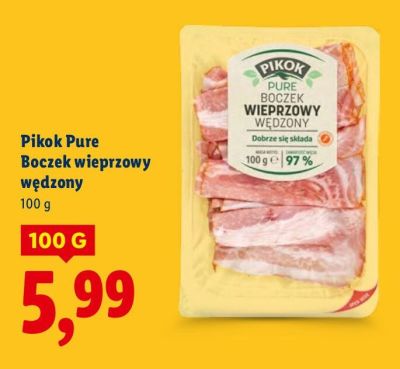 Boczek wieprzowy wędzony  promocja w Lidl