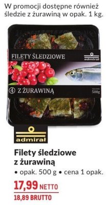 Filety śledziowe z żurawiną promocja w Makro