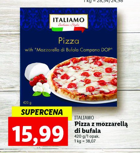 Pizza z mozzarellą di bufala Italiamo promocja