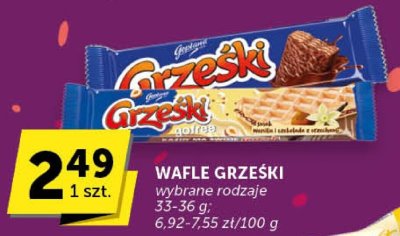 Wafle Grzeski promocja w Groszek