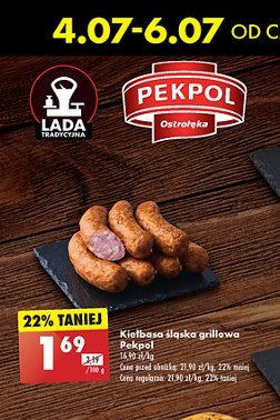 Kiełbasa śląska grillowa Pekpol promocja