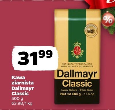 Kawa ziarnista Classic 500 g promocja w Netto