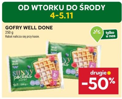 Gofry well done promocja w Stokrotka
