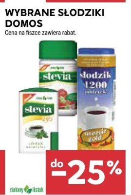 Wybrane słodziki Domos promocja w Stokrotka
