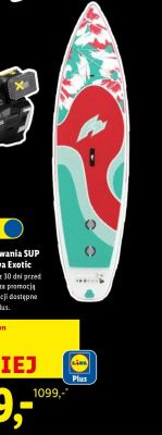 Deska do pływania SUP dwukomorowa Exotic promocja w Lidl