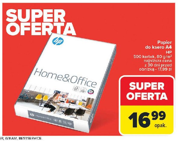 Papier a4 Hp promocja w Carrefour