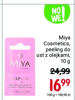 Peeling do ust z olejkami i masłem mango Miya mylipscrub Miya cosmetics promocja