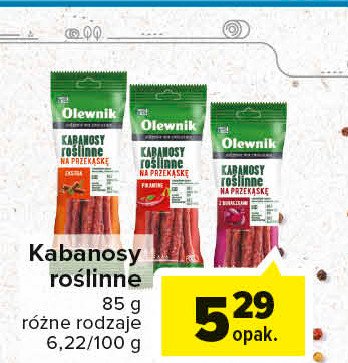 Kabanosy roślinne pikantne Olewnik promocja