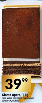 Ciasto opera, 1 kg promocja w Twój Market