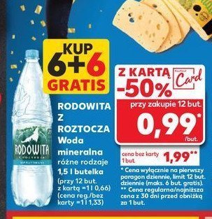 Woda niegazowana Rodowita z roztocza promocja