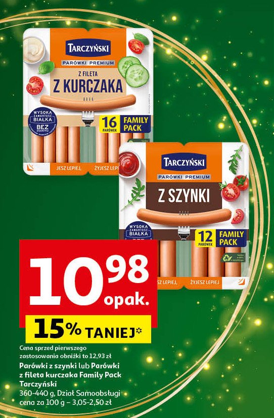 Parówki z fileta z kurczaka Tarczyński promocja