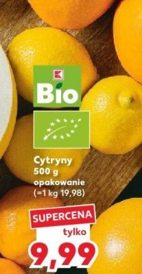 Cytryny Bio 500 g  promocja w Kaufland