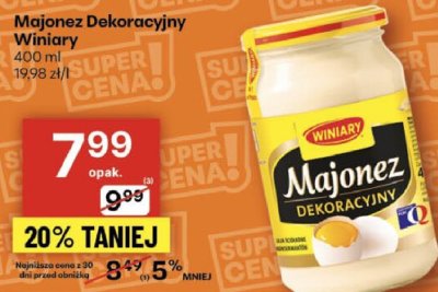 Majonez Dekoracyjny Winiary promocja w Delikatesy Centrum
