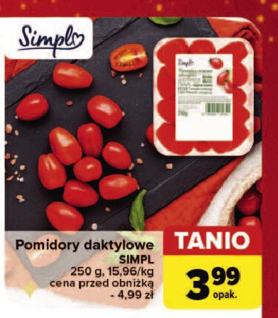 Pomidor daktylowy Simpl promocja