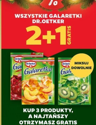 Wszystkie galaretki Dr.Oetker 2+1 GRATIS promocja w Netto